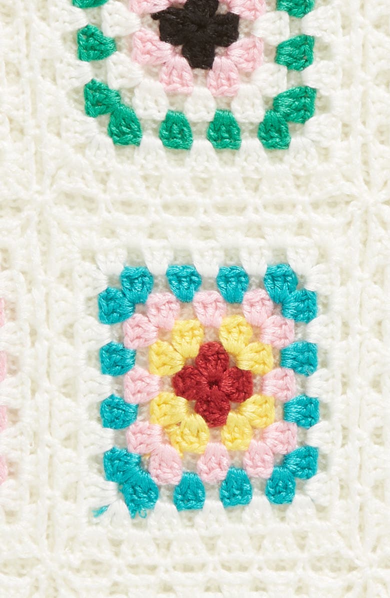 Cotton Emporium Kids' Granny Square Open Stitch Sweater Tank, Alternate, color, 