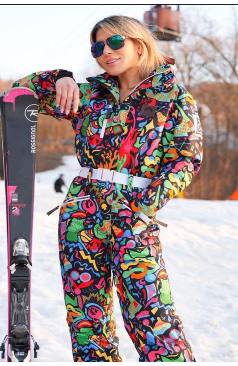 OOSC Stairway to Heaven Shaped Women's Ski Suit, Alternate, color, Multi-Colour