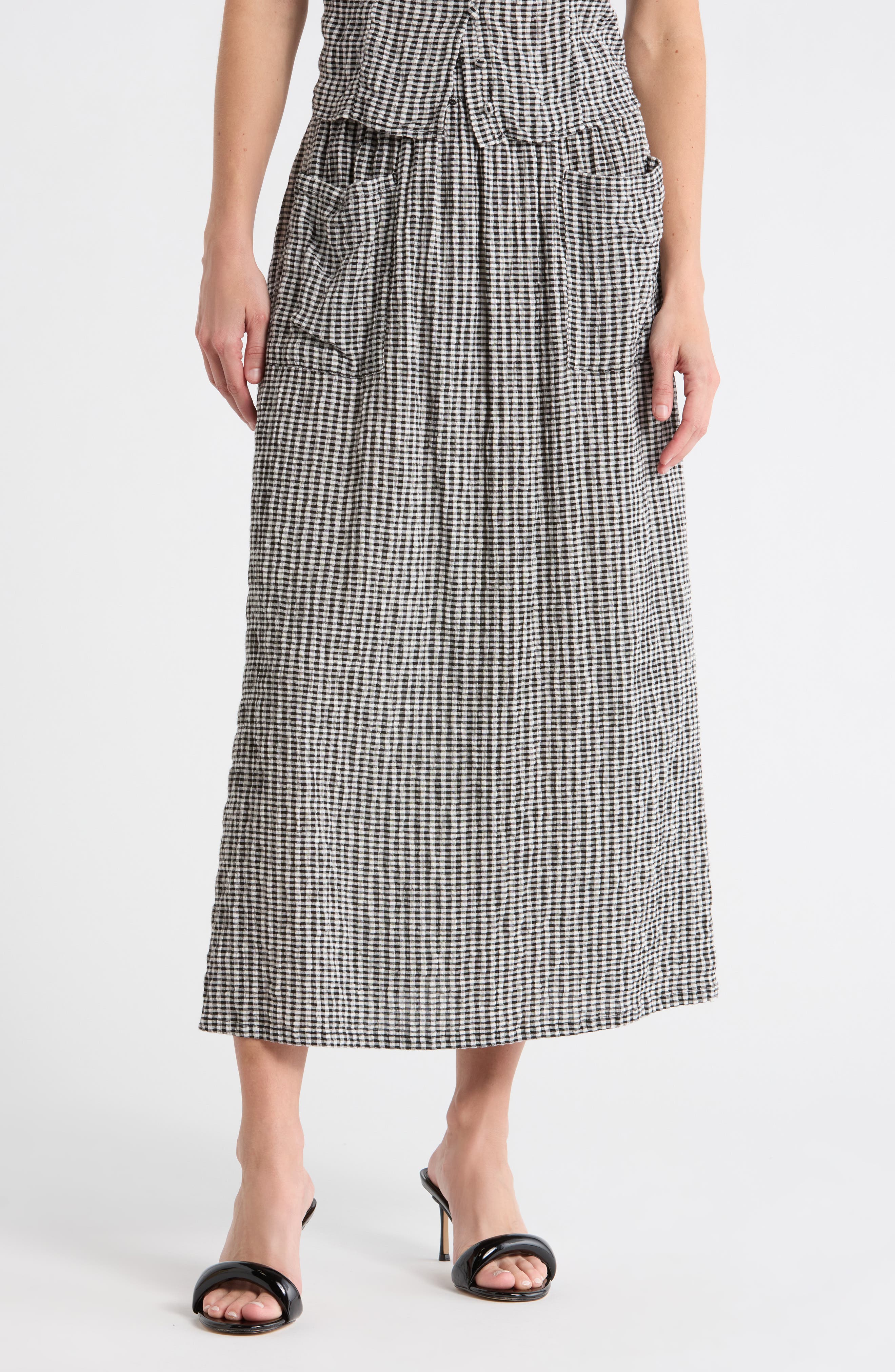 Melrose and Market Gingham Maxi Skirt