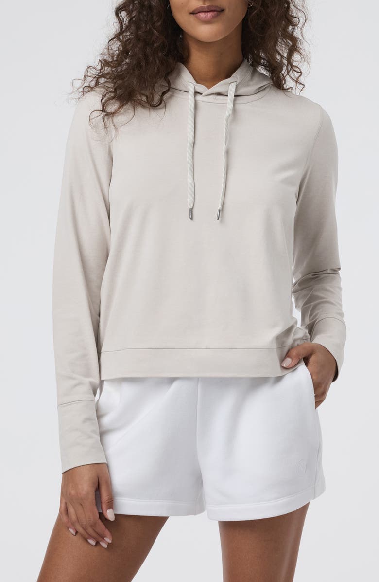 Vuori Halo Essential Hoodie, Alternate, color, Ecru Heather