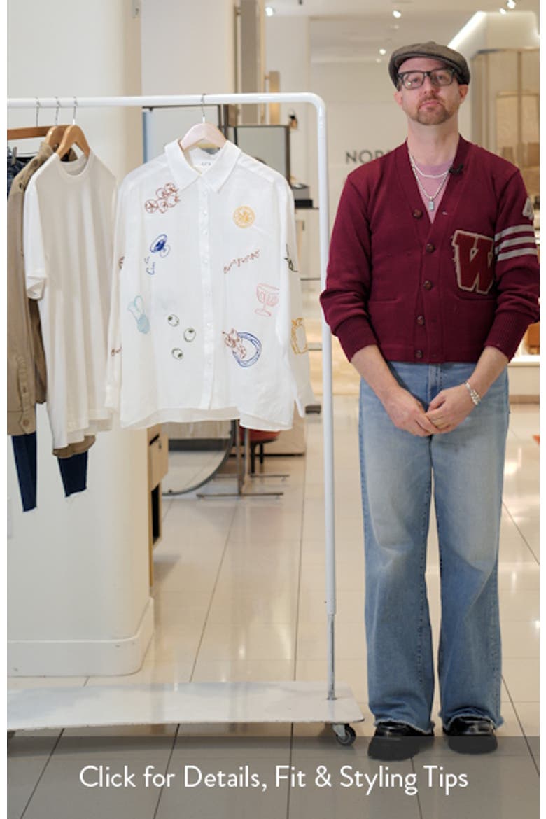 Trace Embroidered Button-Up Shirt video