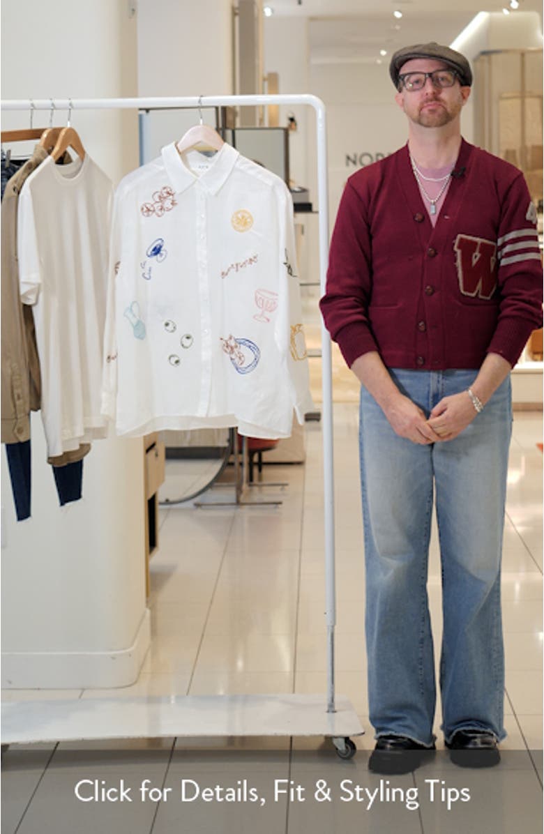 Trace Embroidered Button-Up Shirt, sales video thumbnail