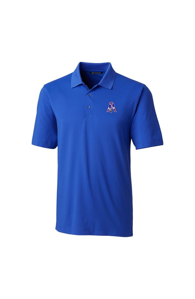 Cutter & Buck Men's Cutter & Buck Blue New England Patriots Throwback Logo Forge Stretch Polo, Alternate, color,