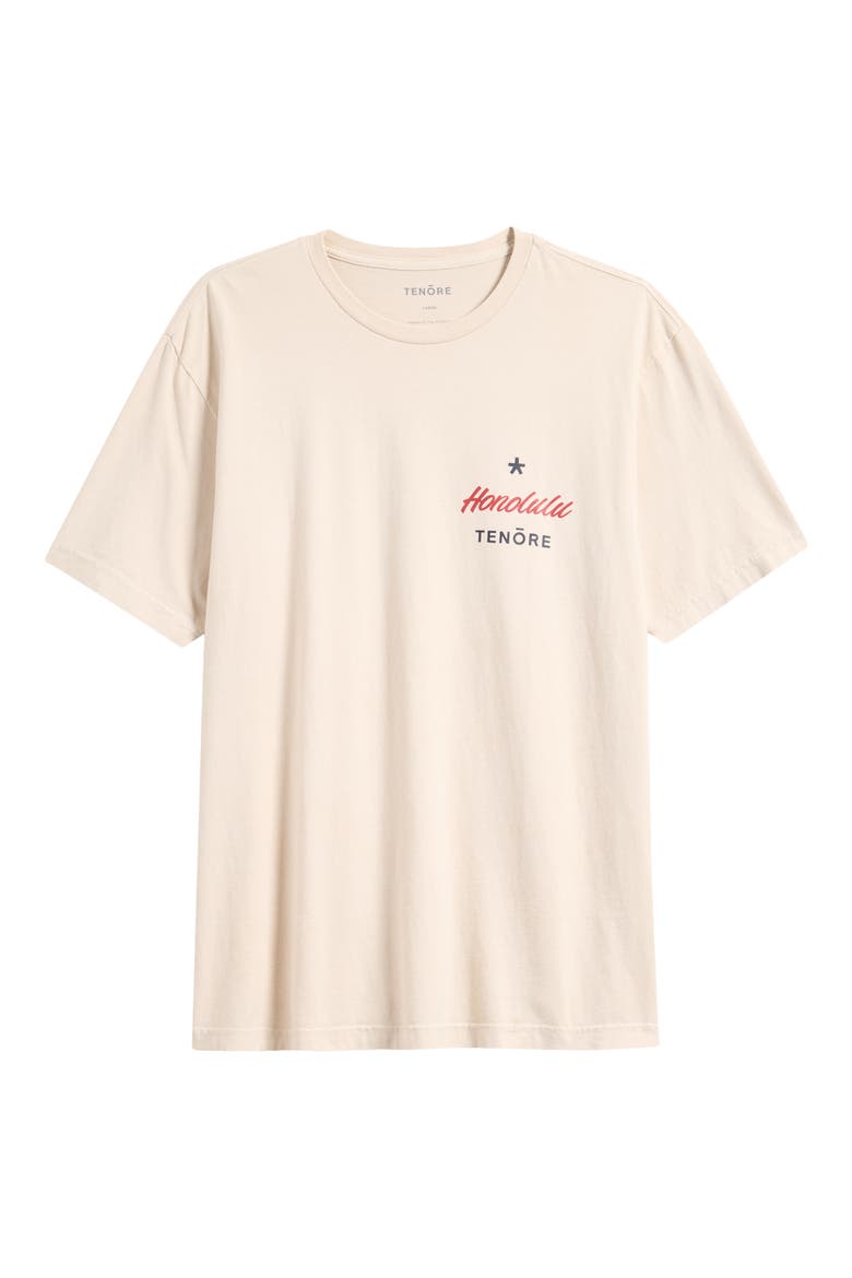Honolulu Star Graphic Print T-Shirt, Alternate, color, LIGHT KHAKI