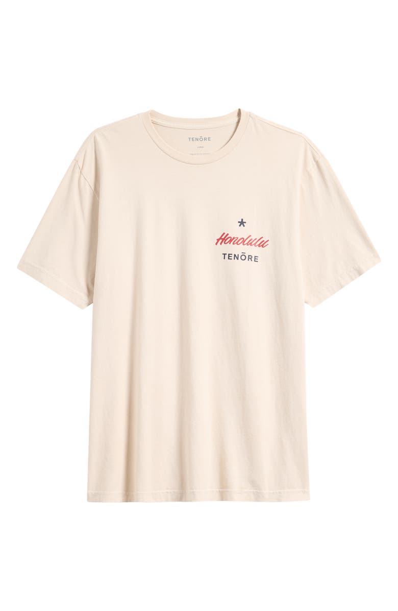 TENŌRE Honolulu Star Graphic Print T-Shirt, Main, color, Light Khaki