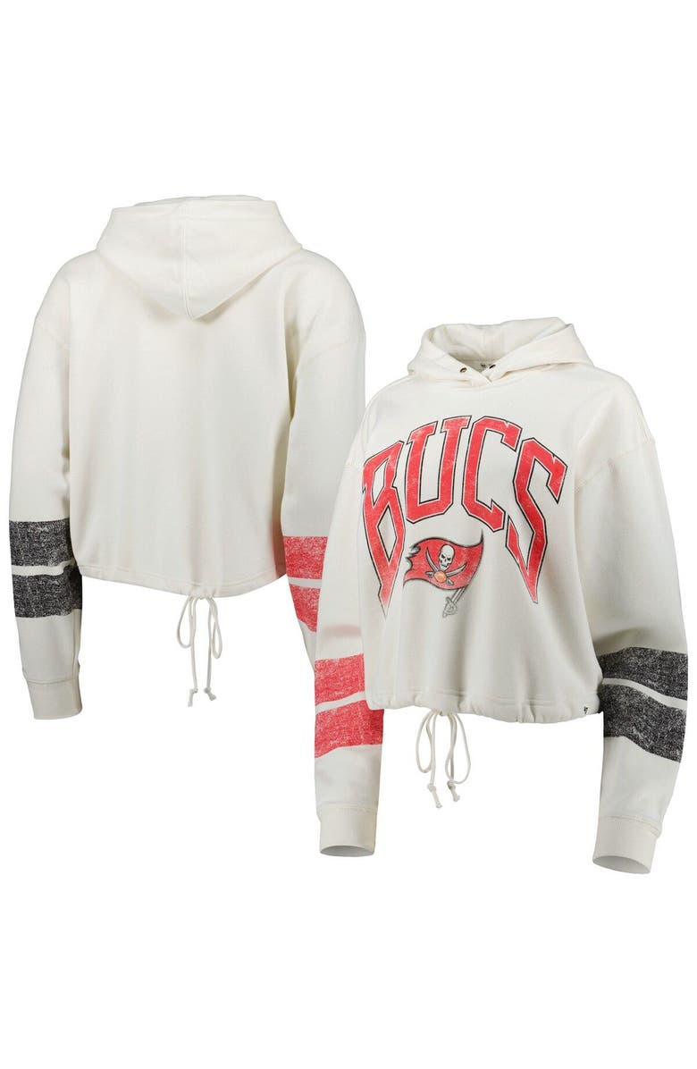 '47 Women's '47 Oatmeal Tampa Bay Buccaneers Harper Pullover Hoodie, Main, color, Oatmeal