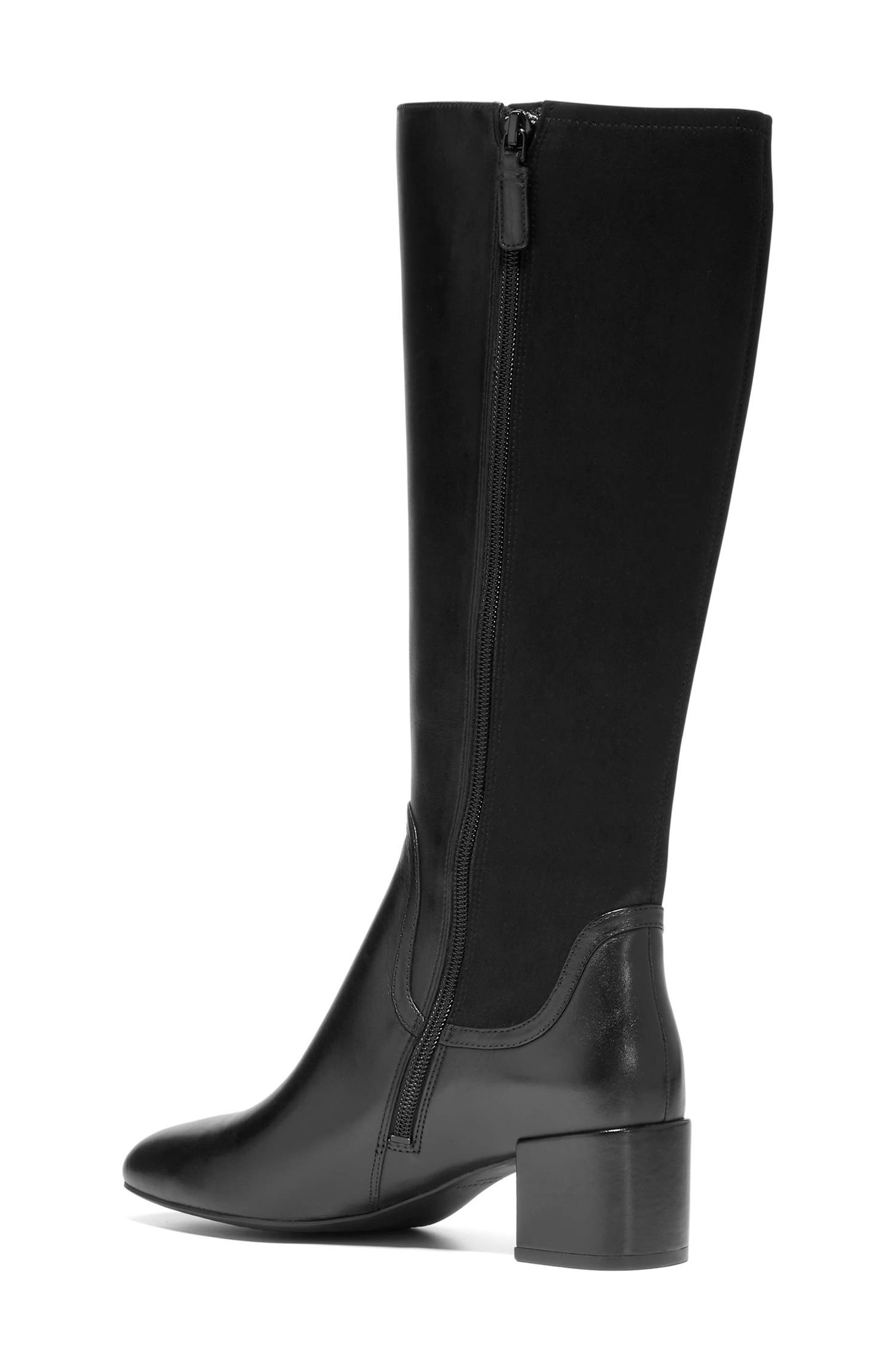 Cole Haan Serenna Tall Boot, Alternate, color, Black Leather