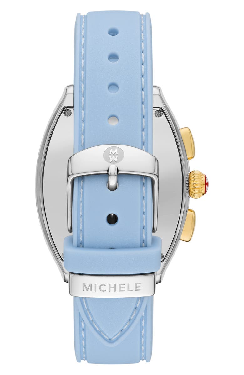 MICHELE Releve Sport Silicone Strap Watch, 45mm, Alternate, color,