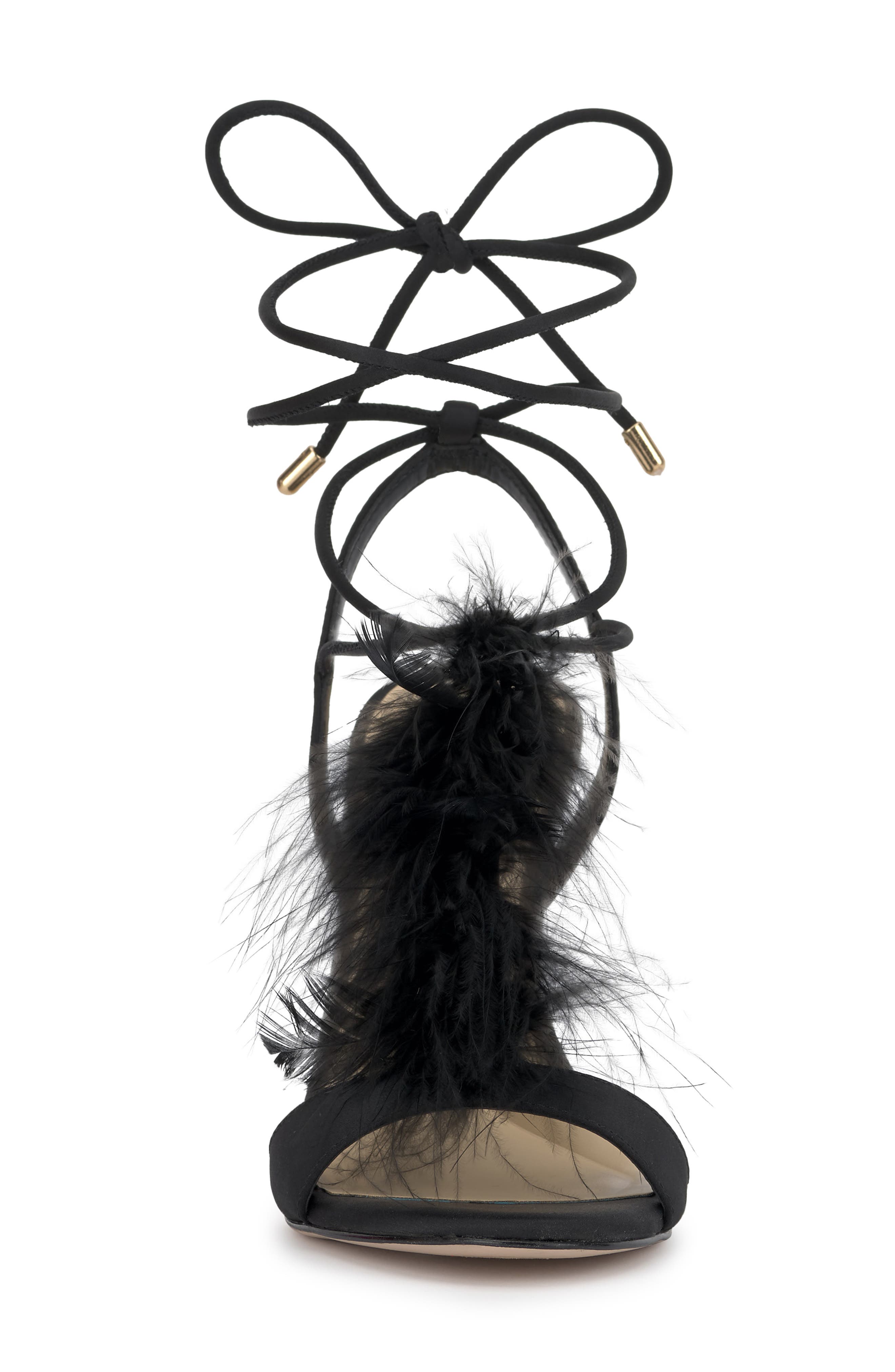 Jessica Simpson Jenzin Ankle Wrap Sandal, Alternate, color, Black