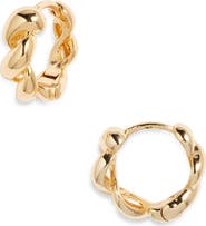 Set 
Stones Tessa Twist Hoop Earrings