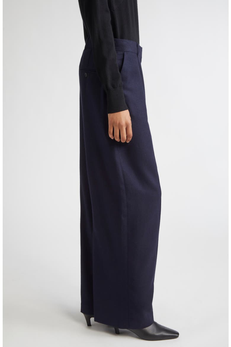 Flannel Straight Leg Pants, Alternate, color, NAVY