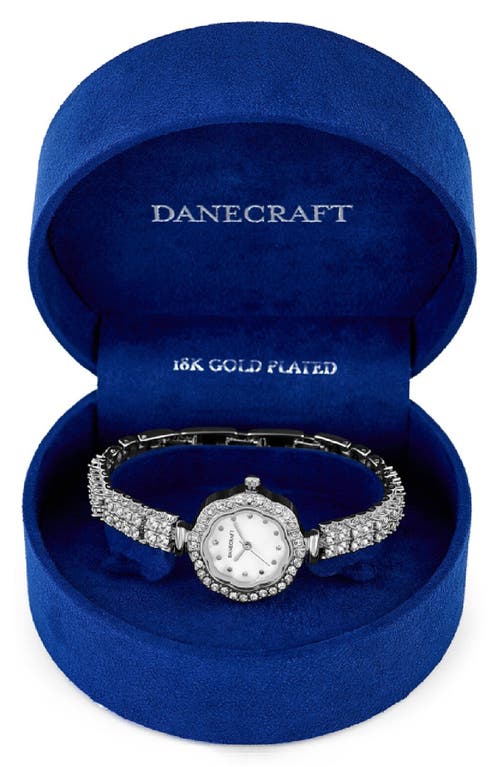 Danecraft Crystal Embellished Bracelet Watch, 28mm