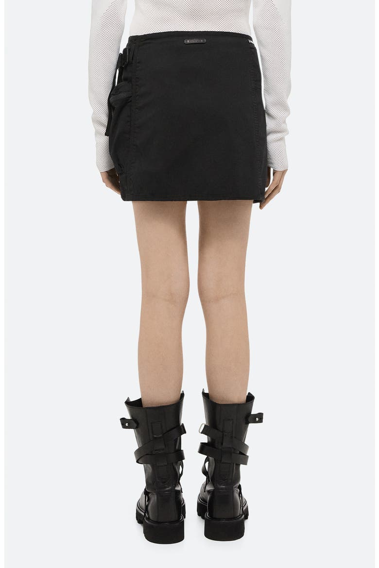 Field Cotton Cargo Wrap Miniskirt, Alternate, color, BLACK - 001
