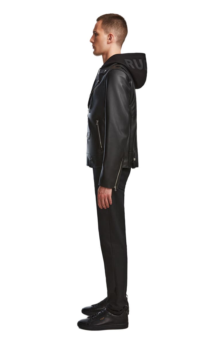 Rudsak MANUS MEN'S LEATHER MOTO JACKET, Alternate, color, 