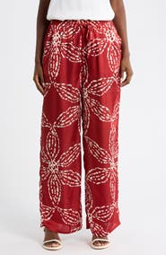 Halogen® Printed Soft Wide Leg Pants