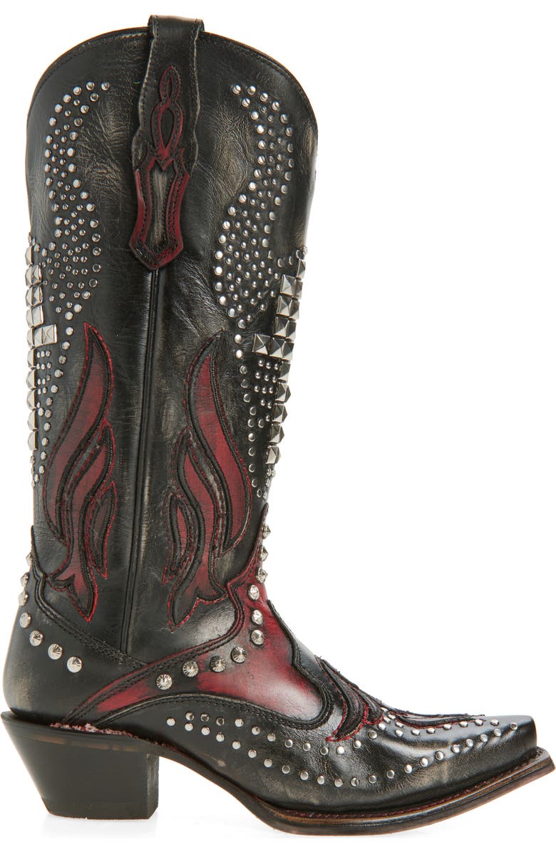 CORRAL Embroidered Overlay Western Boot, Alternate, color,