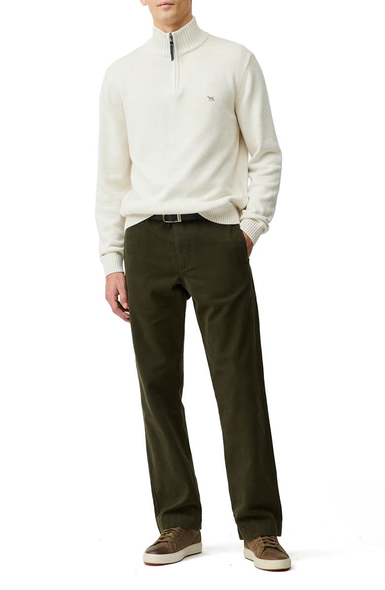 Rodd & Gunn Clyde Relaxed Fit Cotton Canvas Pants, Alternate, color, Olive