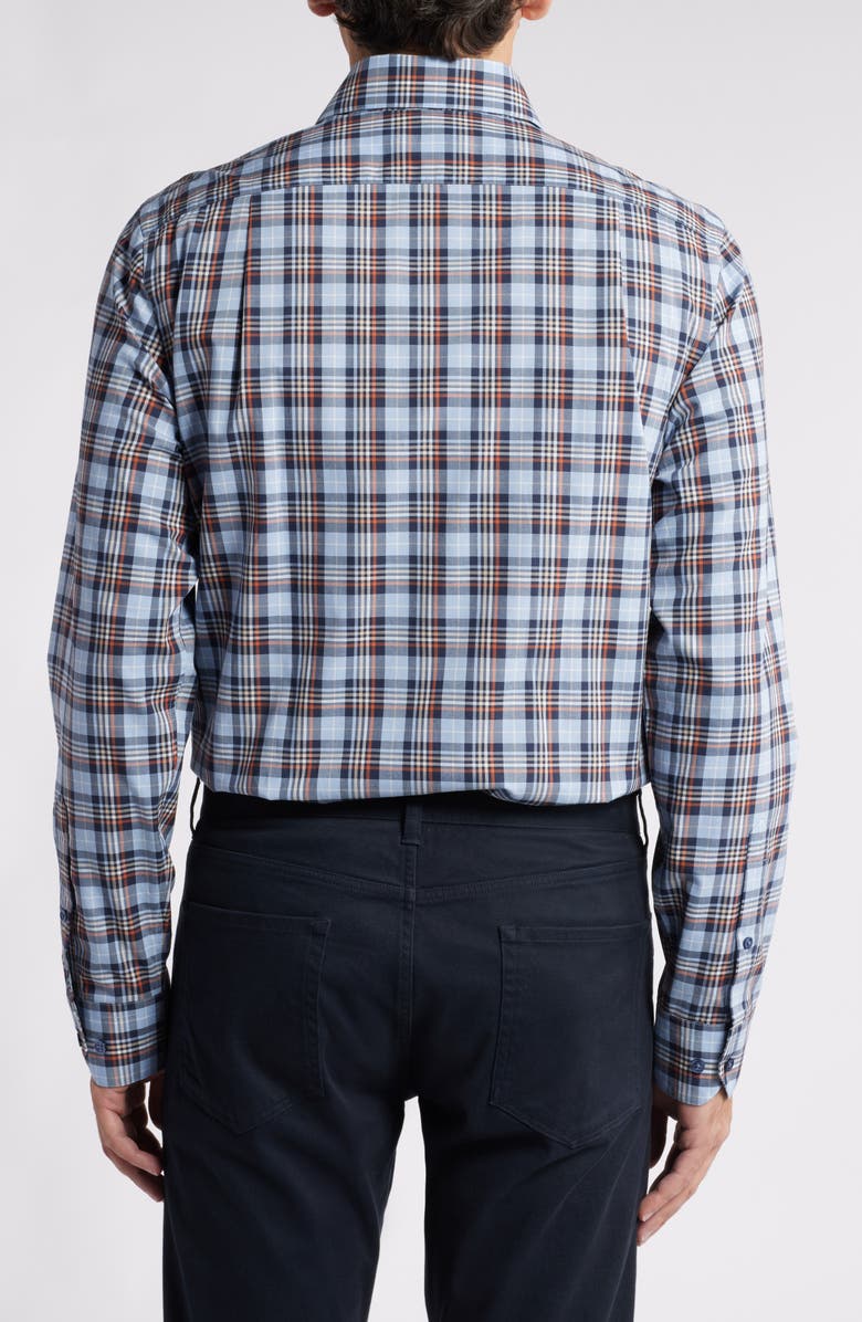 Scott Barber Collegiate Plaid Regular Fit Button-Up Shirt, Alternate, color, 