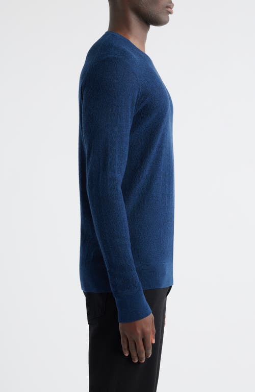 Robert Barakett Watertown Merino Wool Sweater In Blue
