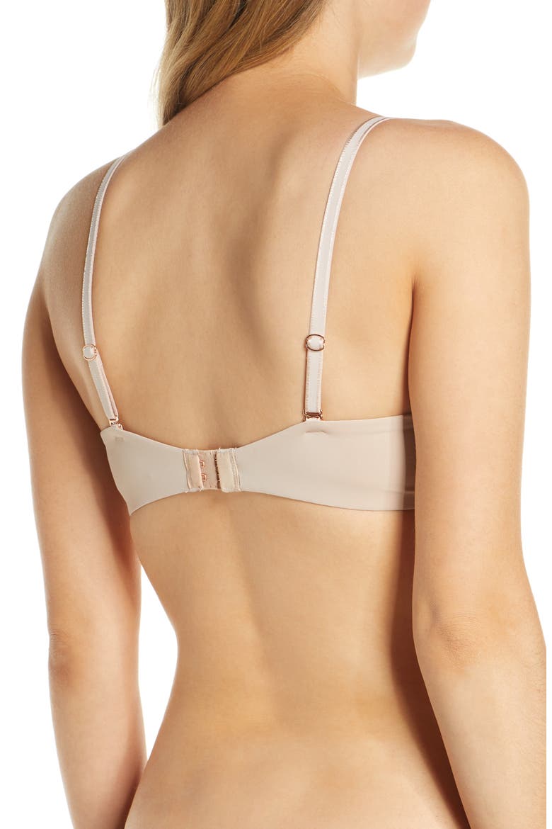 Breathless Convertible Push-Up Bra, Alternate, color, CASHMERE