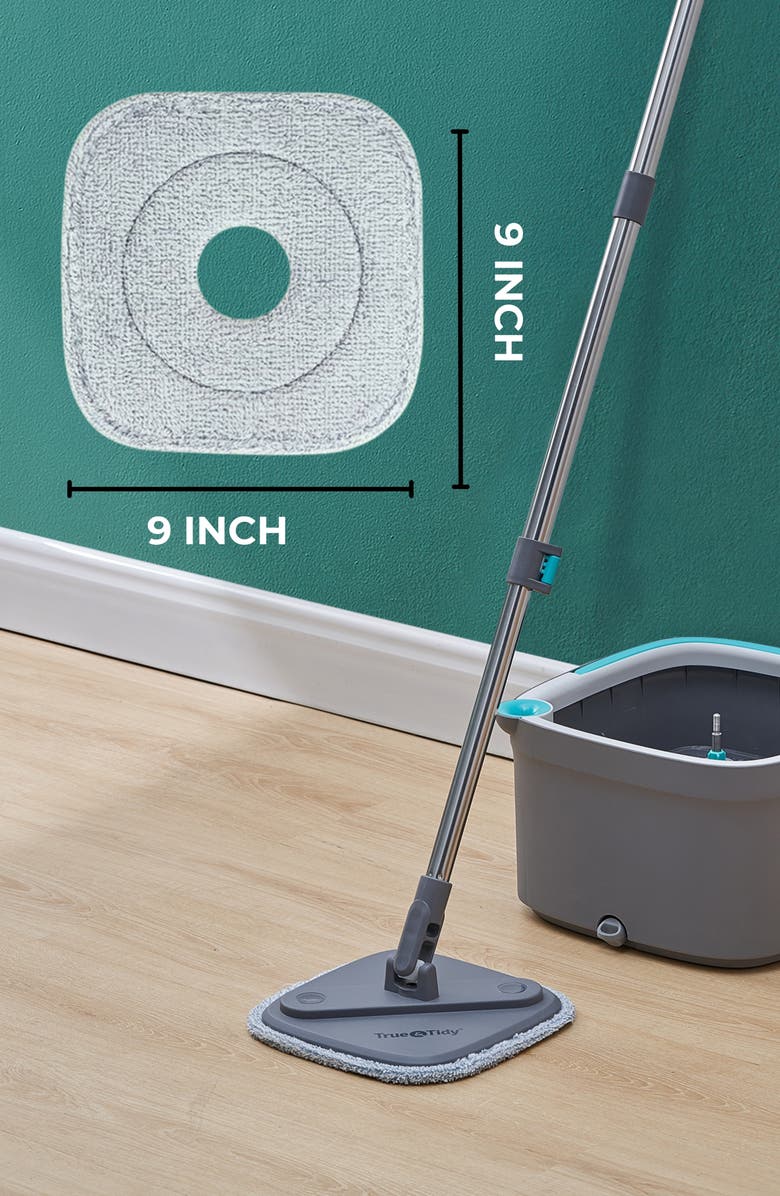 TRUE AND TIDY 4-Pack Microfiber Mop Pad, Alternate, color, 
