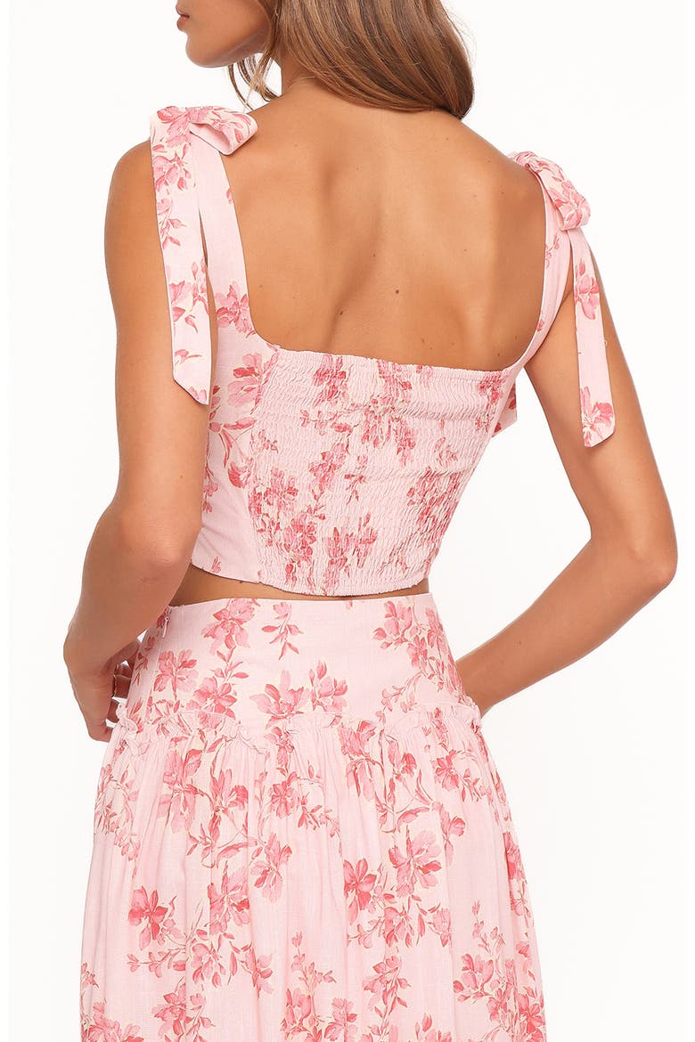 Tyler Tie Shoulder Top, Alternate, color, ROSE PINK FLORAL