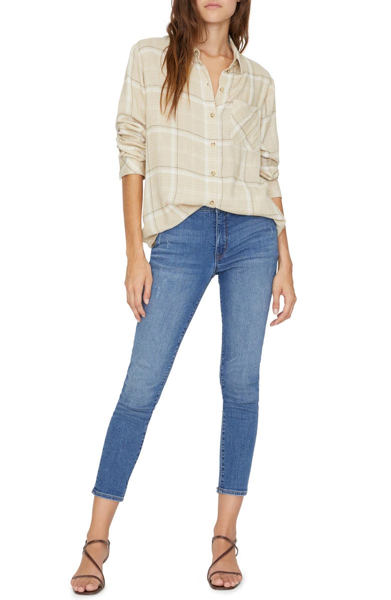 Sanctuary Keepers Plaid Boyfriend Shirt, Alternate, color, 