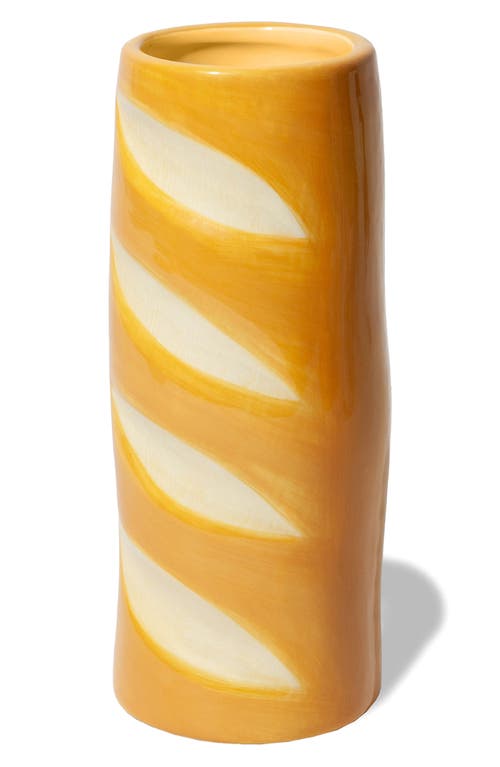 Doiy Baguette Vase In Yellow