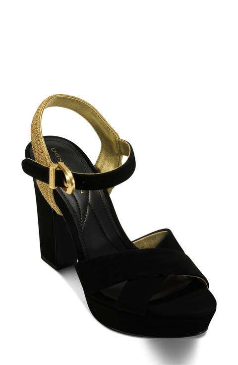 Stefania Ankle Strap Platform Sandal (Women)