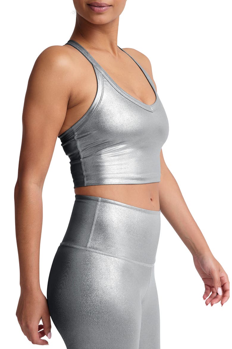 On the Up Crop Tank, Alternate, color, LIQUID SILVER