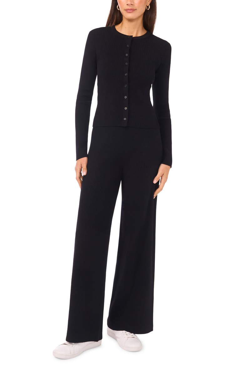 Ribbed Pants, Alternate, color, RICH BLACK