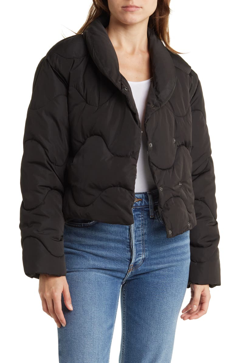Elodie Quilted Crop Puffer Jacket, Main, color, 