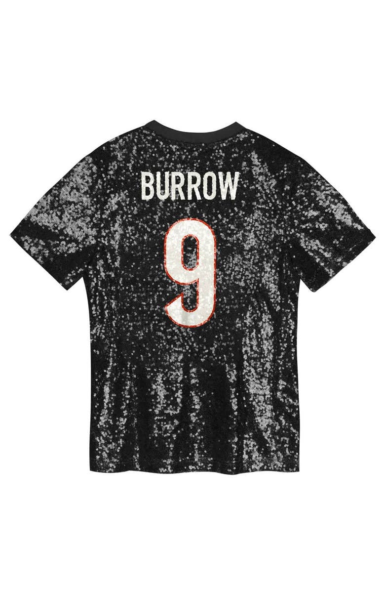 Outerstuff Women's Joe Burrow Black Cincinnati Bengals Player Name & Number V-Neck Fashion Jersey, Alternate, color, Black