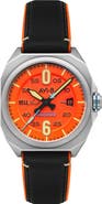 AVI-8 Bell X-1 Machbuster Automatic Leather/Rubber Strap Watch, 41mm