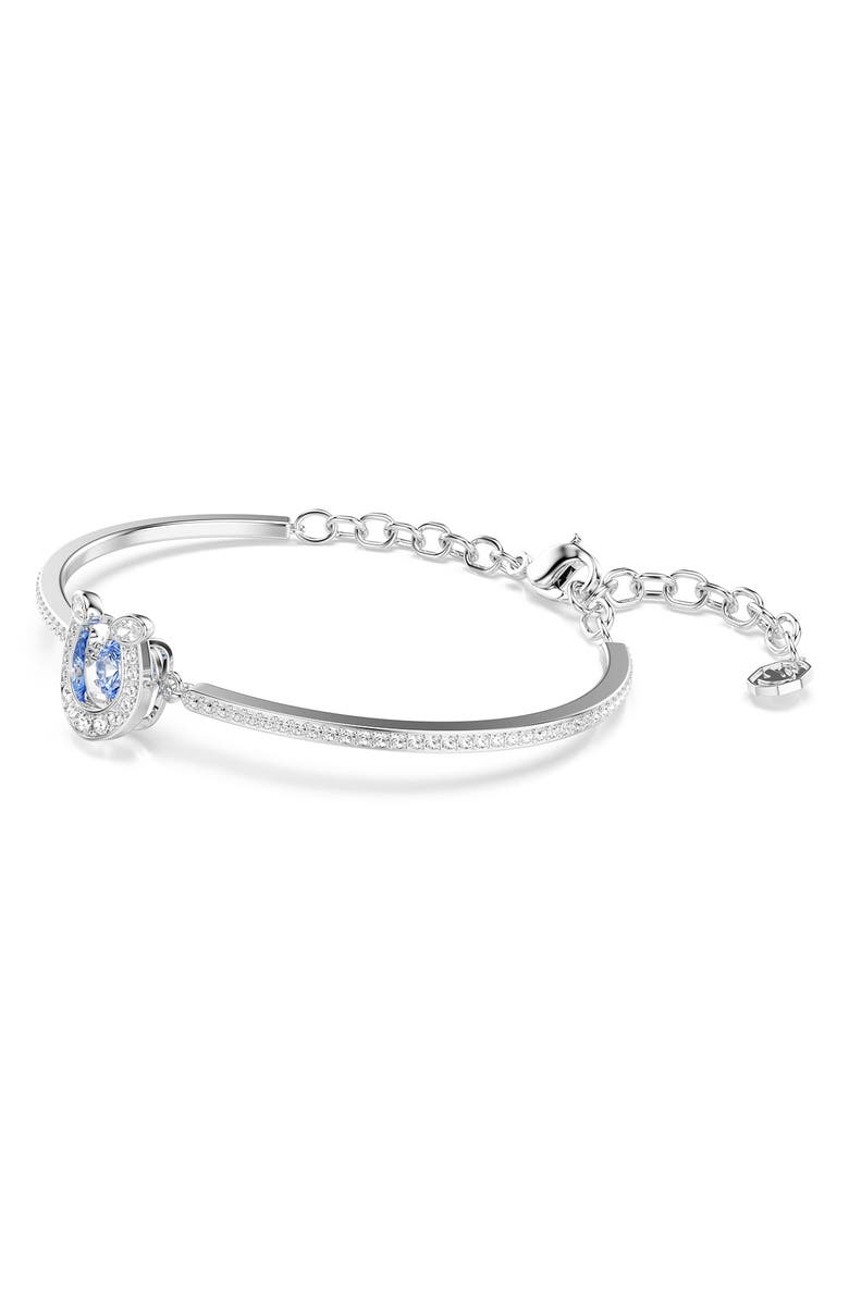 Swarovski Symbolica Swarovski Dancing Crystal Horseshoe Bangle Bracelet, Alternate, color, 