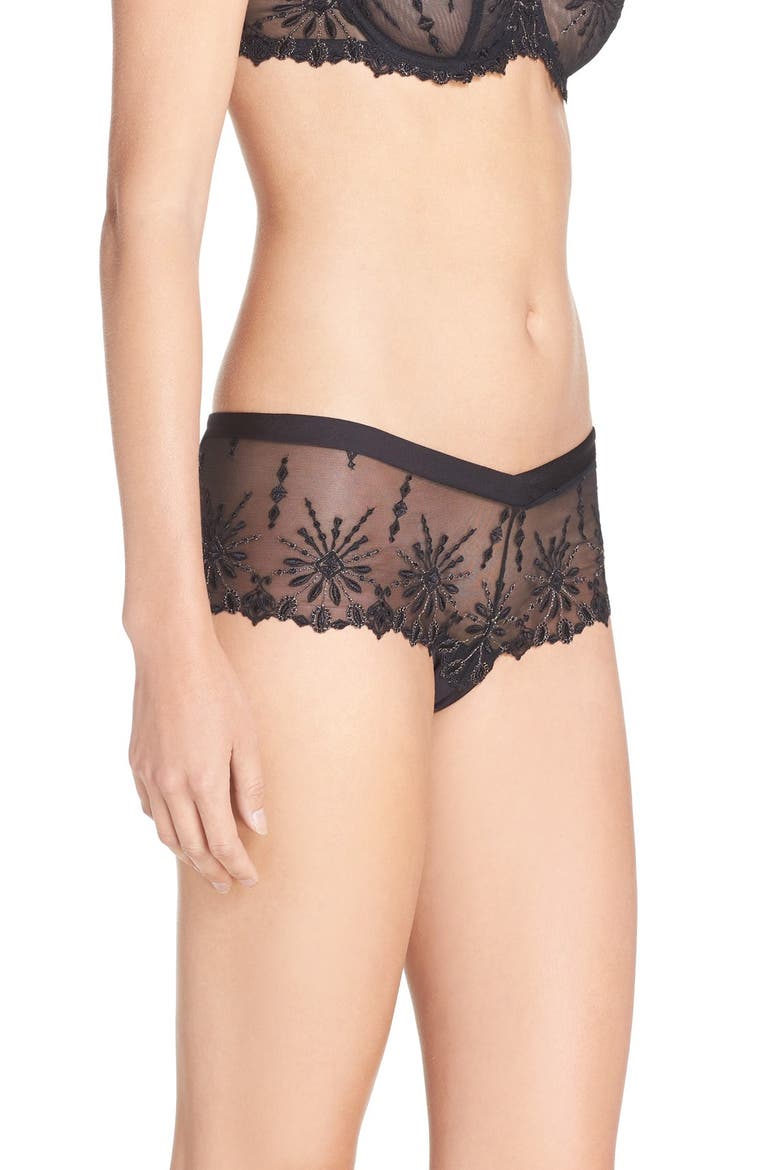 'Vendôme' Shorty, Alternate, color, BLACK/ GOLD LUREX