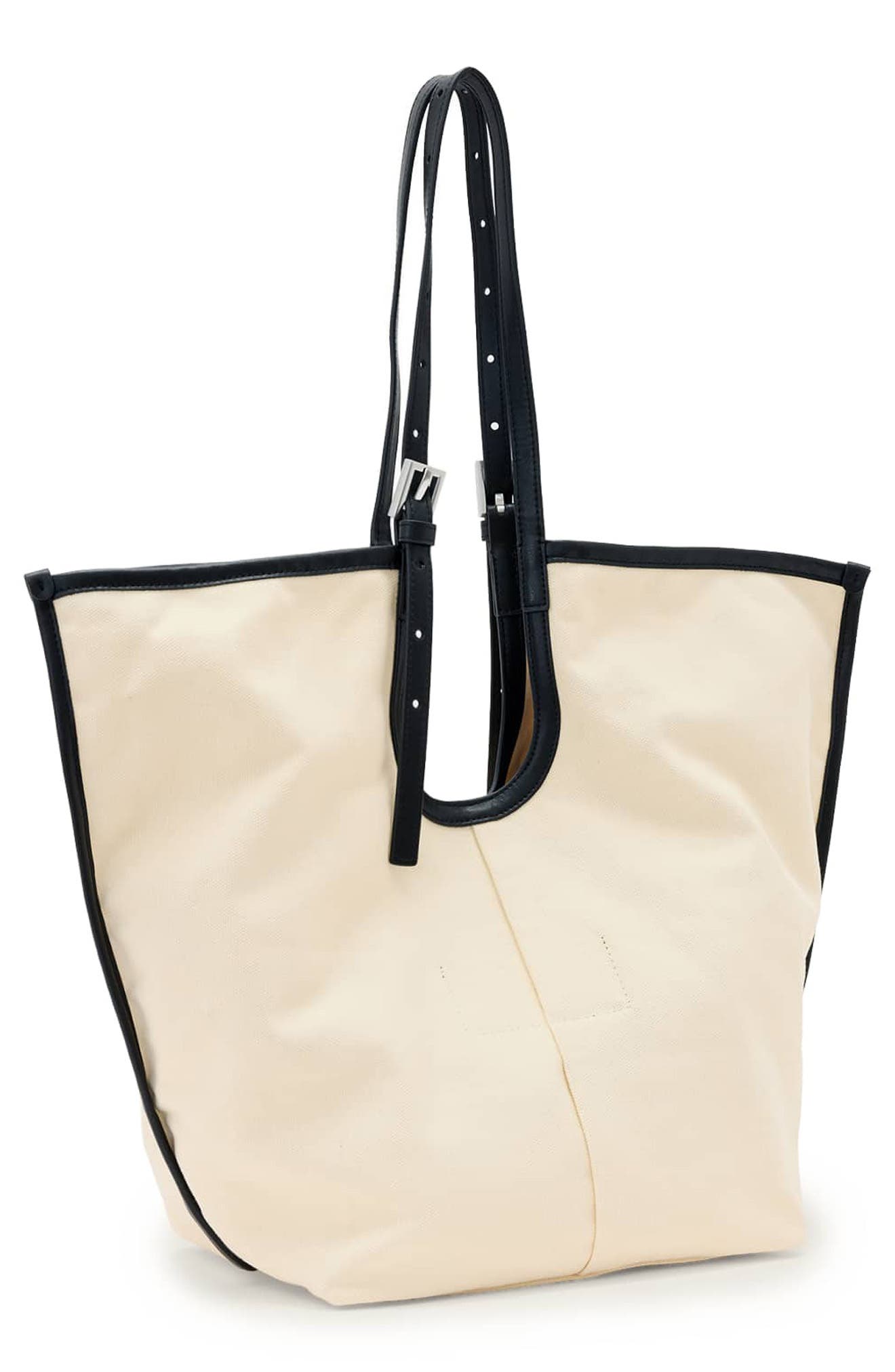 Ara East/West Canvas Tote, Alternate, color, UNBLEACHED WHITE