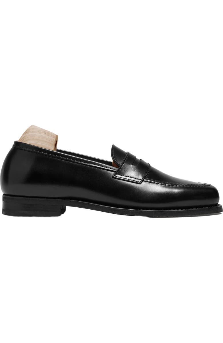 Myrqvist Stenhammar II Penny Loafers, Main, color, Black Leather
