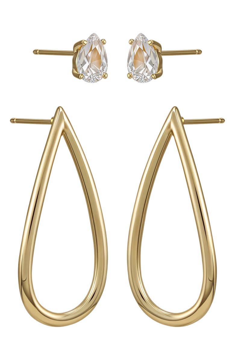 Vince Camuto Set of 2 Assorted Earrings, Alternate, color, Gold