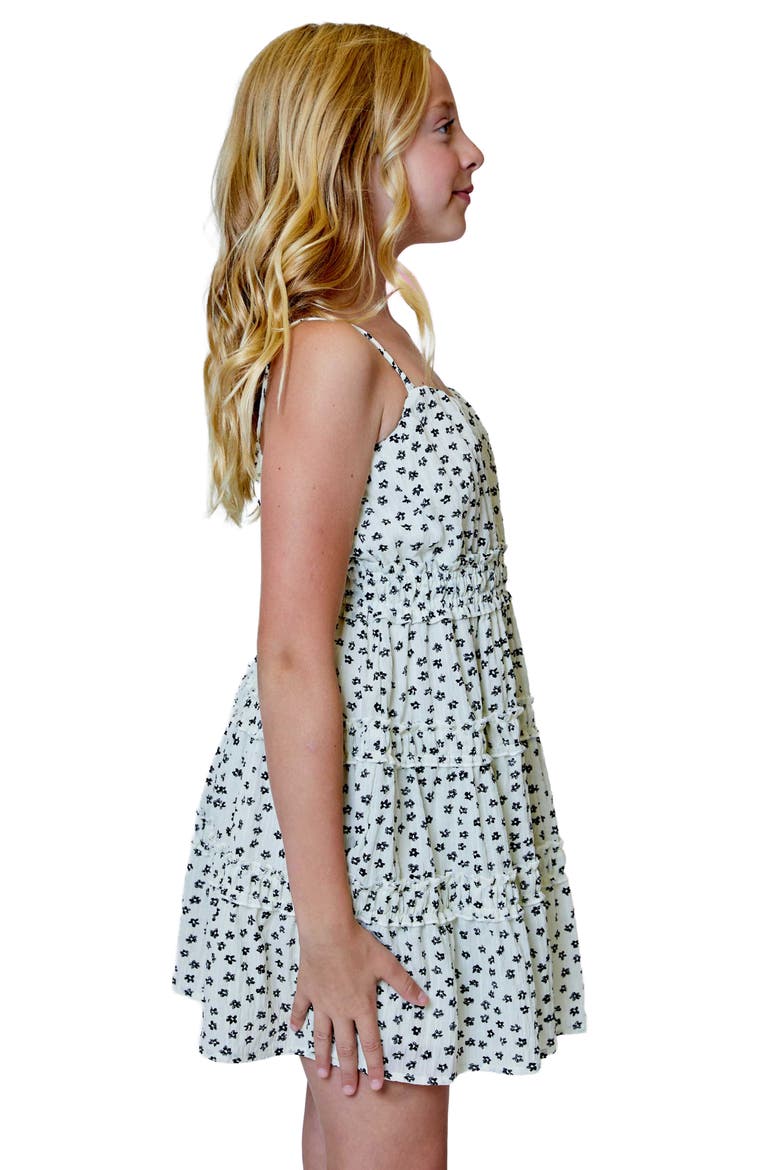Kids' Allover Print Dress, Alternate, color, CREAM