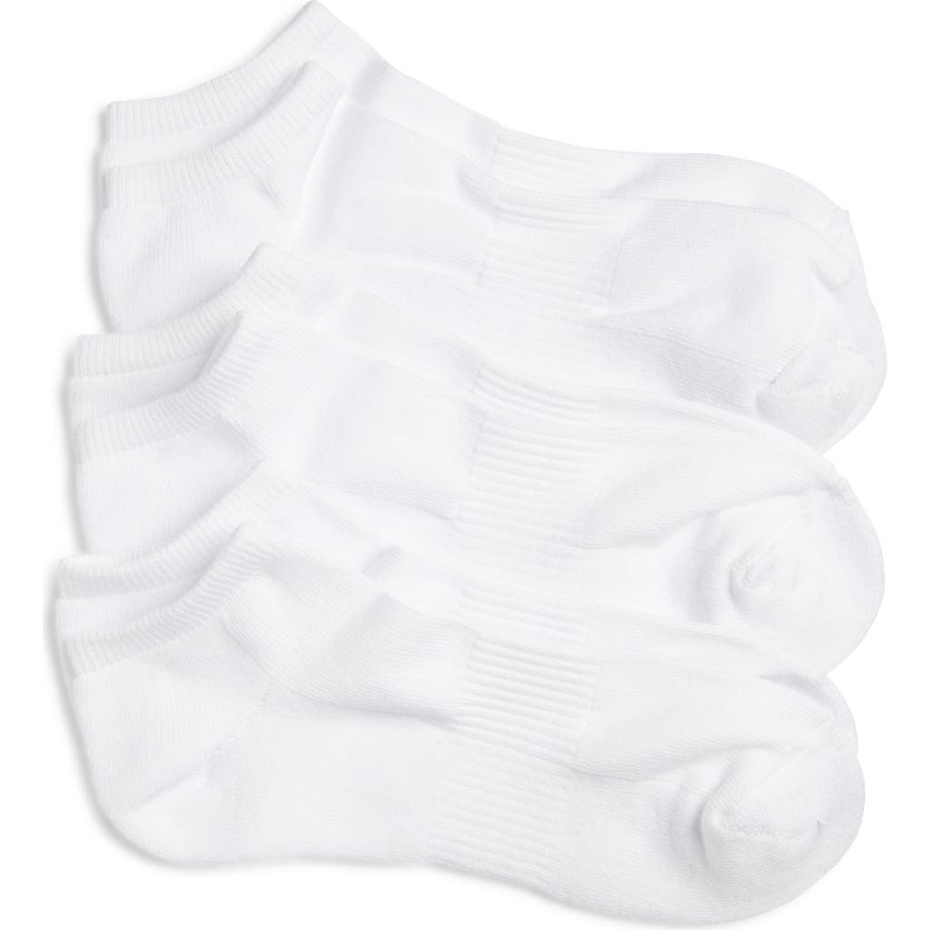 Nordstrom 3-pack Everyday Ankle Socks In White