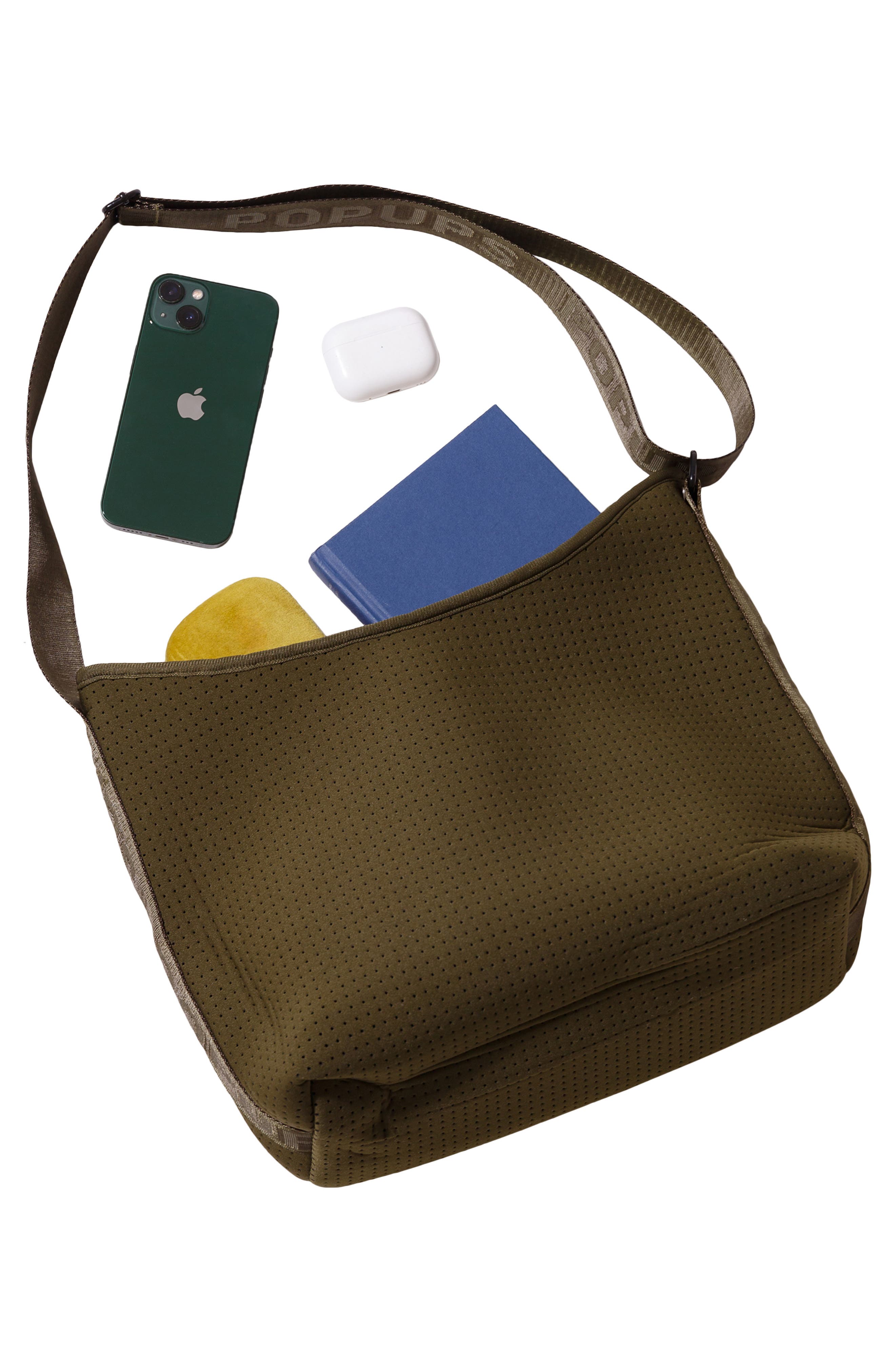 Crossbody Hobo Bag, Alternate, color, GREEN