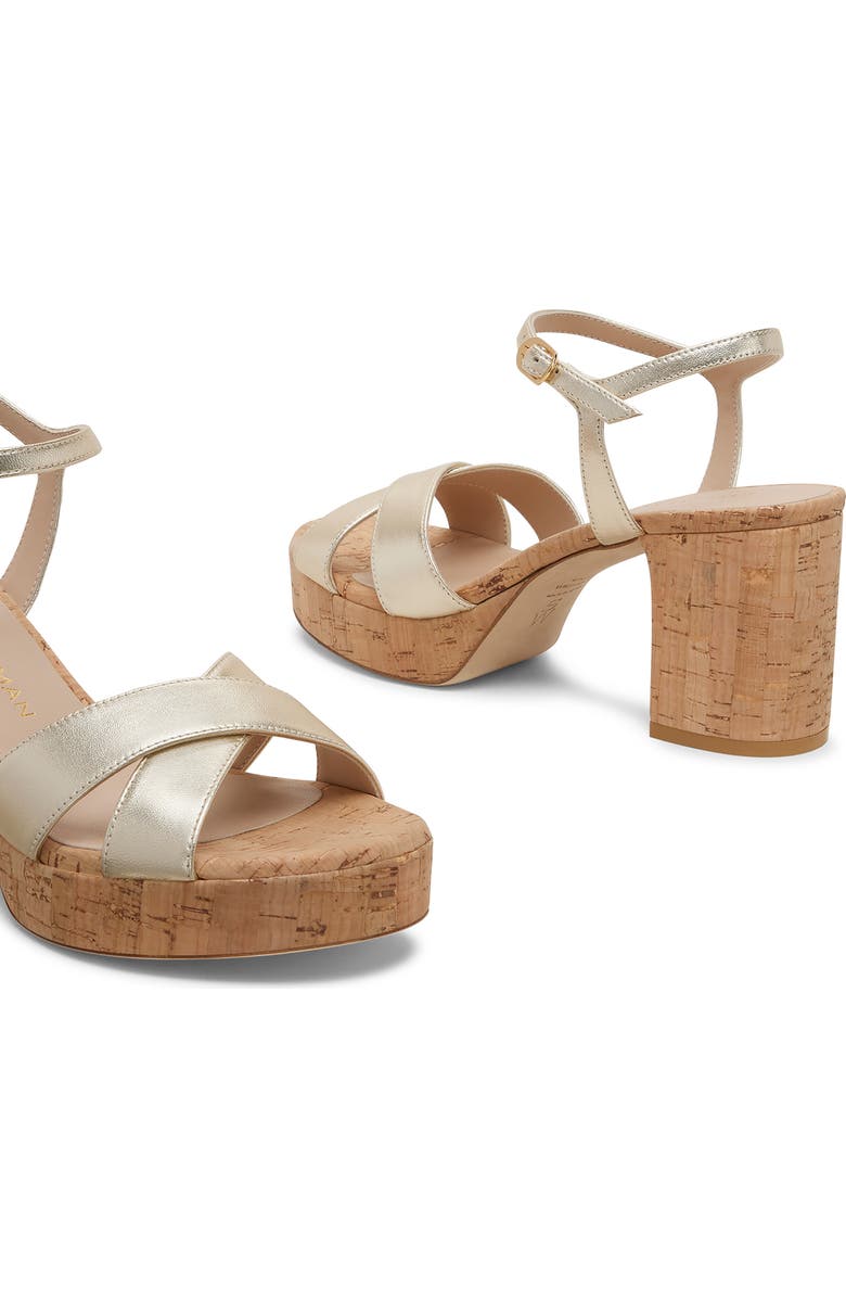 Stuart Weitzman Dayna Ankle Strap Platform Sandal, Alternate, color,