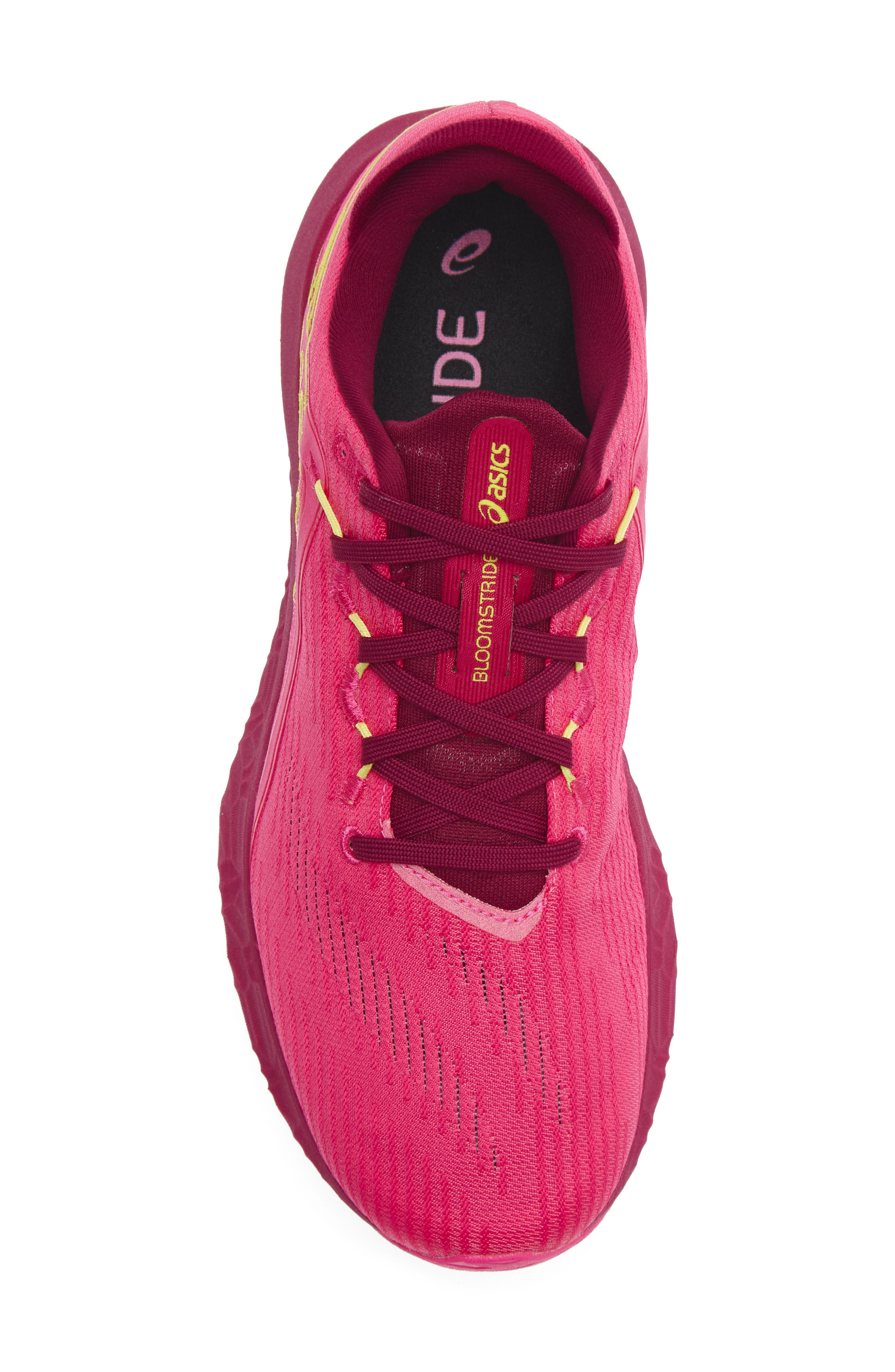 Bloomstride Running Shoe, Alternate, color, FUCHSIA PURPLE/LEMON SPARK