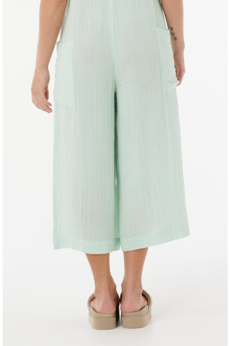Premium Surf Cotton Gauze Jumpsuit, Alternate, color, AQUA