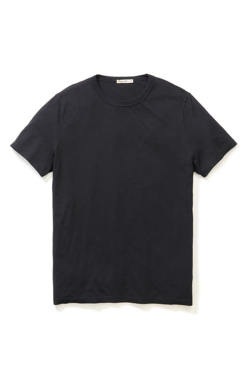 Marine Layer Signature Crewneck T-shirt In Black