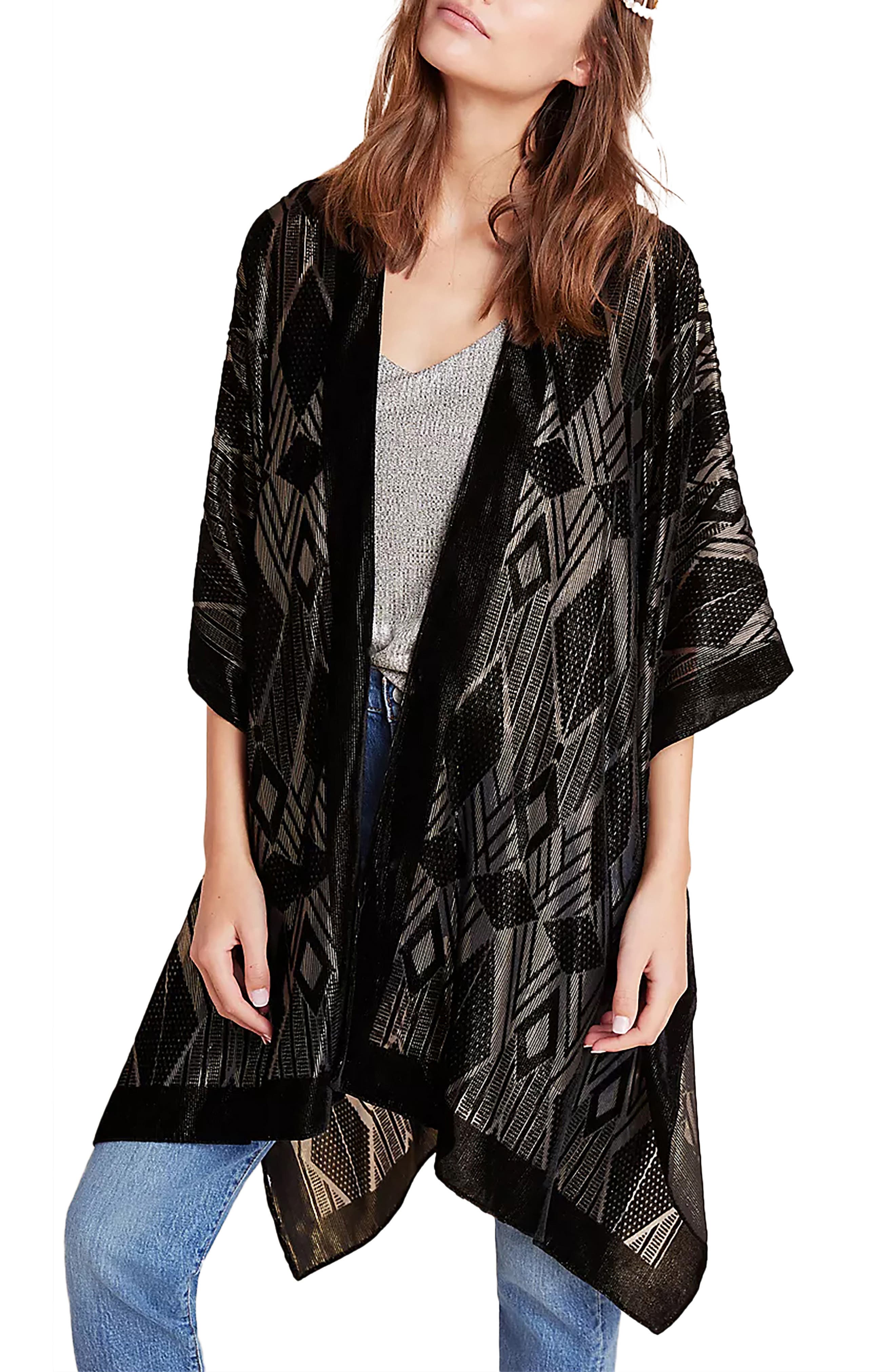 SAACHI Patterned Velvet Topper (Women) | Nordstromrack