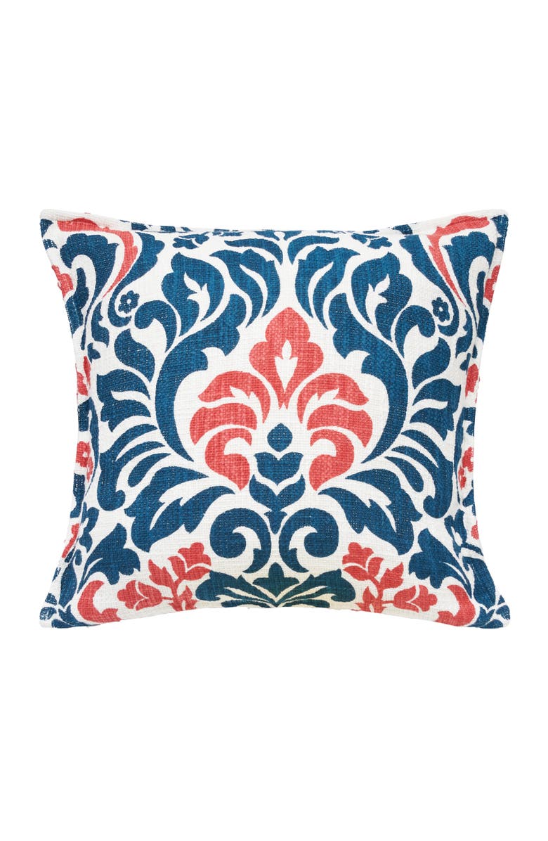 C&F Home Christopher Abstract Damask Cotton Decorative Throw Pillow, Main, color, Red