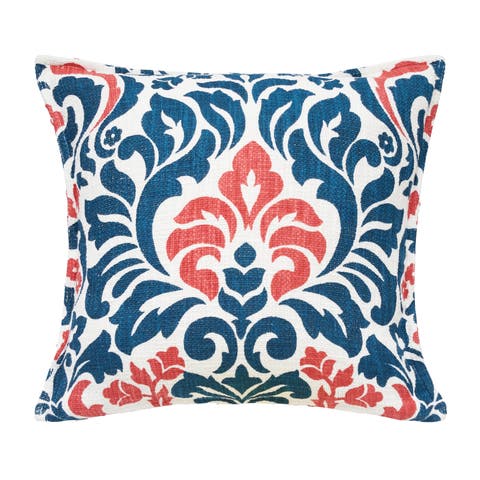 Christopher Abstract Damask Cotton Decorative Throw Pillow