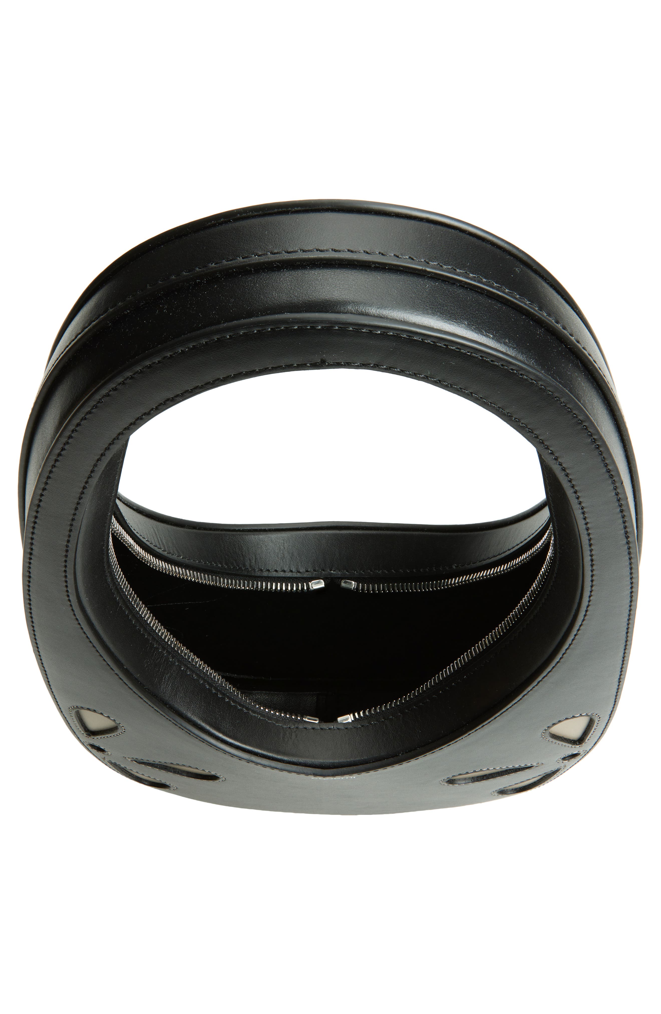 Coperni Swipe Petal Top Handle Bag, Alternate, color, Black-Beige